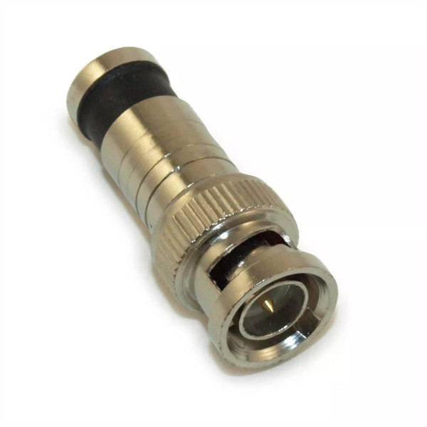 My Cable Mart BNC/RG6 Compression Connector for QUAD Shield RG6