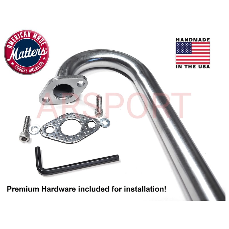 Exhaust pipe Header Compatible with Hond* GX100, GC160, GC190 Motorized