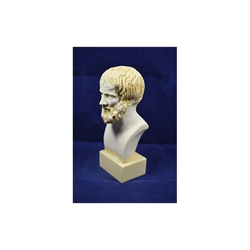 Aristotle Sculpture Aristotle Bust Ancient Greek Philosopher Alabaster Statue
