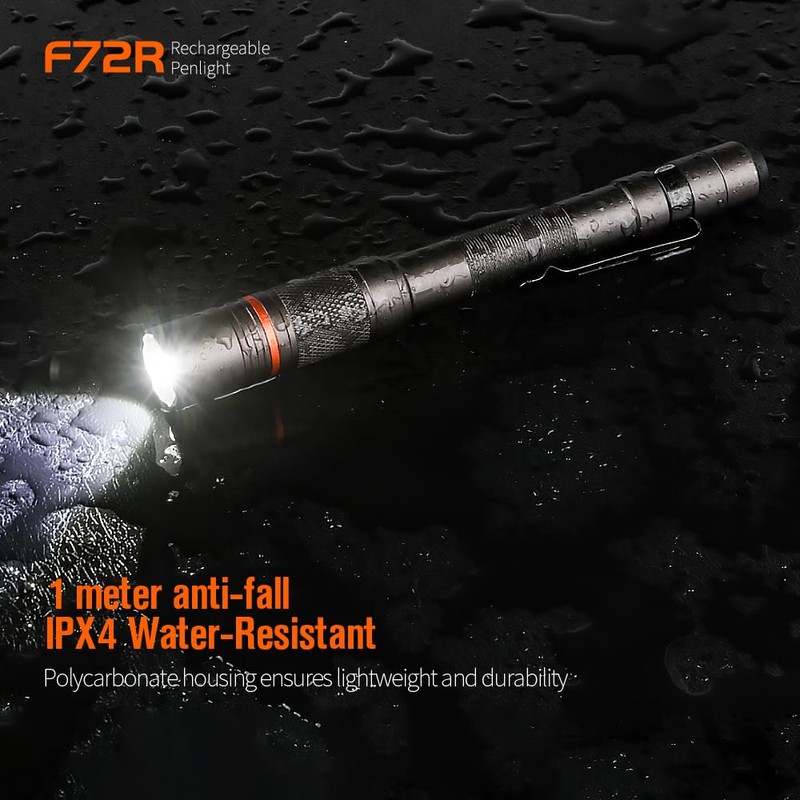 NICRON F72R Pen Light, Pocket Flashlight with Clip,5 Modes 450