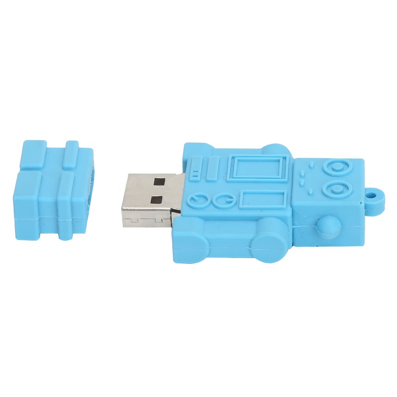 Cartoon U Disk Blue Robot Appearance High Speed Bulk Storage