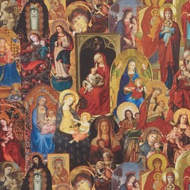 Kt KILOtela - Digital Print 100% Cotton Patchwork Fabric 100cm Length x 140cm Width Retail Virgin - Multicolour 1m