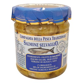 Compagnia della pesca tradizionale, Filetti di branzino in olio extra vergine di oliva bio, 200g