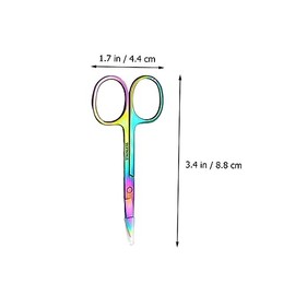 3pcs Colored Stainless Steel Eyebrow Grooming Scissors Set Eyebrow Trimming Tool for Women Precision Shears for Shaping and Trimming