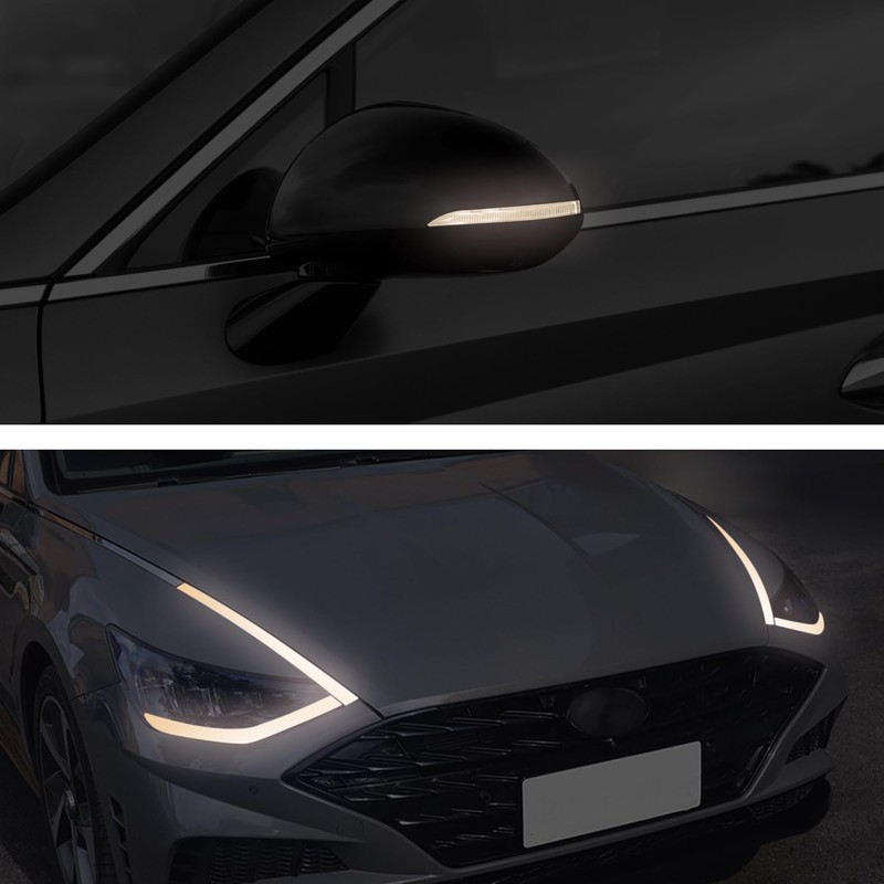 TOMALL Headlight Sidemarker Side Mirror Vinyl Films Smoke Tint Compatible