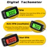 NInE-ROnG Self-Powered Tacho/Hour Meter,Built-in Replaceable Battery,Ajustable Backlight,Waterproof Tachometer for Gas