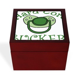 CafePress Hard Core Sucker Memory Keepsake Jewelry Box, 5"x5"x3.75"