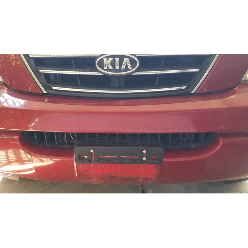 Front License Plate Tag Holder Mounting Adapter Bumper Kit Bracket