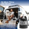 Botella de agua para perros de 54 onzas, dispensador de