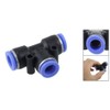 sourcing map 10MM Pneumatic Quick T-Connector Tee Push in Fittings