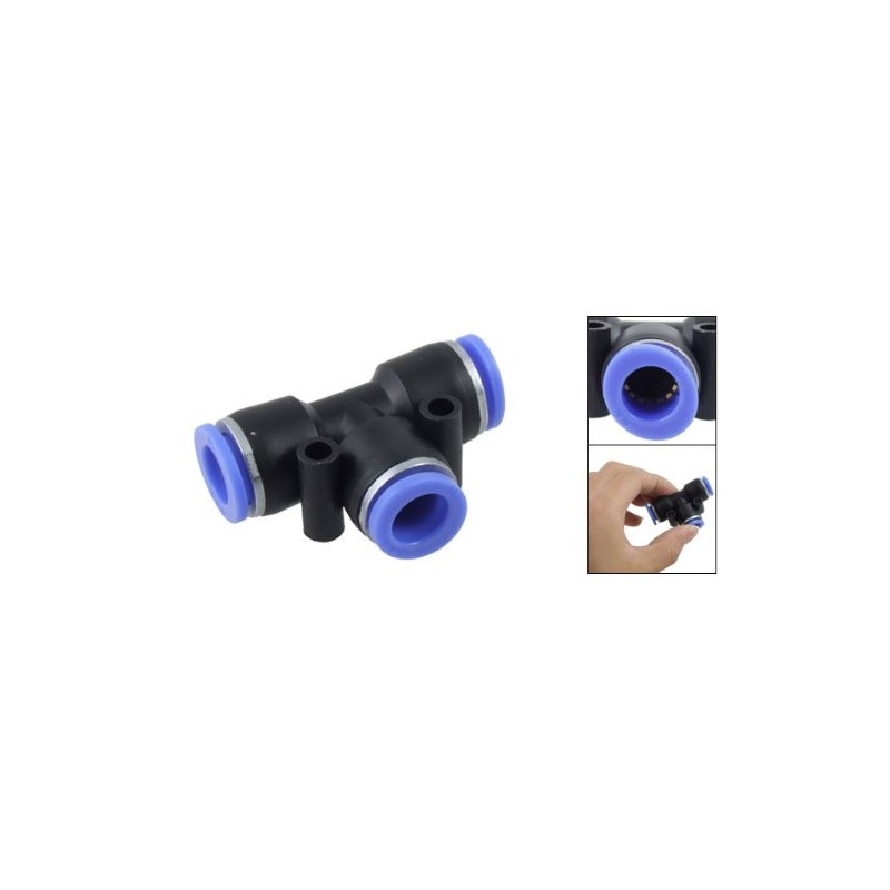 sourcing map 10MM Pneumatic Quick T-Connector Tee Push in Fittings
