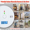 3 Pack Carbon Monoxide detectors, co Detector, Carbon Monoxide Alarm