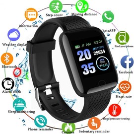 YOU ER MEI Smartwatch Reloj Deportivo IP67 Inteligente, frecuencia cardíaca y presión Arterial,Contador Pasos para Mujeres y Hombres, Visualización táctil a Color, 12 Modos Deportivos