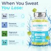 Electrolyte Gummies, Hydration+ Support, Lemon & Lime Flavour, Vegan Electrolyte
