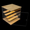 Clear Acrylic Display Case with Light 5 Tier Acrylic Display