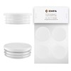 EMFA Lamellar Plugs, Round, 18 mm, White, Pack of 4