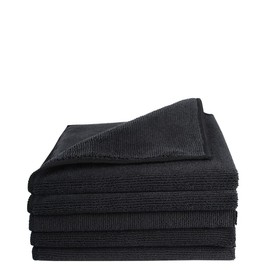 loyocar love your car. Premium Mikrofaser Poliertuch | Extra saugstarke und schwere Qualität 300 g/m² | Hochwertiges Microfaser Pflegetuch für Lack, Auto und KFZ (40 x 40 cm | 5er Set, Schwarz)