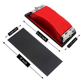 WaterLuu Wet & Dry Sandpapers,42 Pack 120 to 3000 Assorted Grit Sandpapers with Sanding Block Sander,9x3.6 Inch Sanding Sheets for Wood Furniture Finishing Glass Metal Sanding Automotive Polish.