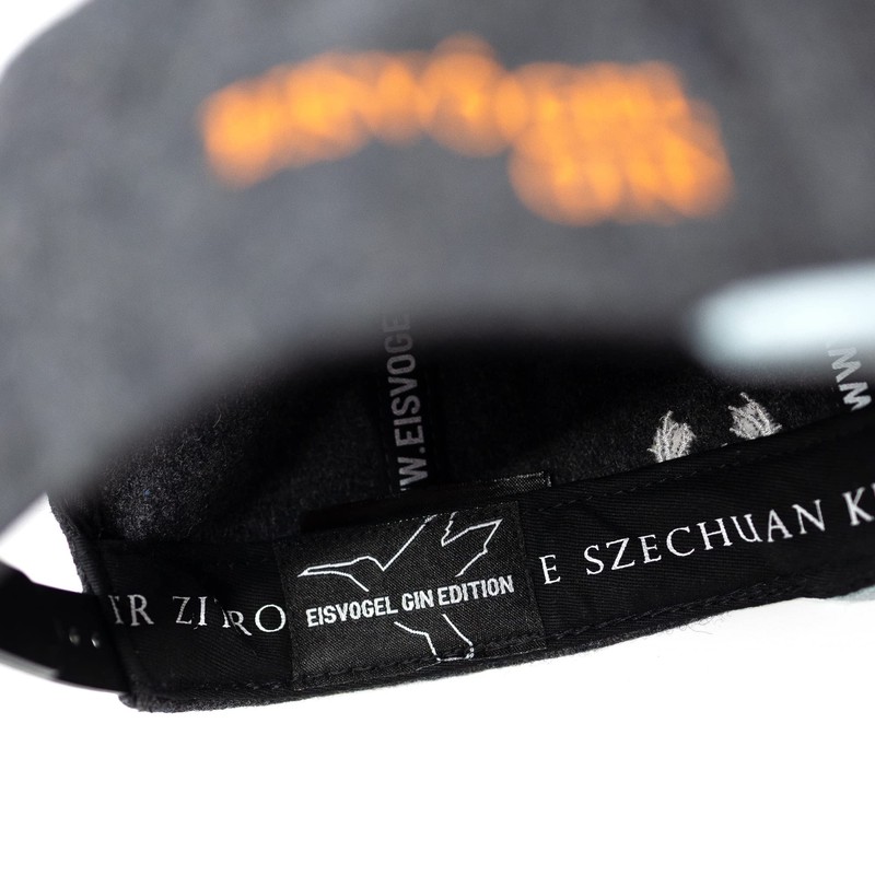 Du Hirsch Bavarian Snapback Cap Kingfisher Gin Dark Grey Felt