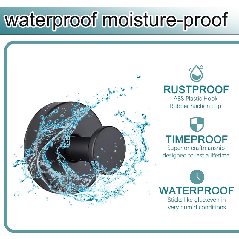 2 PCS Shower Hooks Suction,Stainless Suction Cup Hooks,Suction Hooks,Towel Hooks