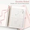RETTACY Notebook A5 Bullet Dot Journals-Hardback Leather Grid Dotted Journal,Spiral