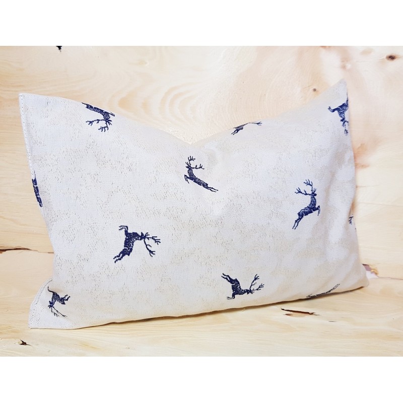 Pine Cushion Stag Blue Filled with Pine Shavings 30 x