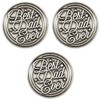 Best Dad Ever Love Expression Coin, Bulk Pack of 3 Pocket Keepsake Gifts of Appreciation for Fathers Day, Birthday & Special Occasion Distance Gifts, Tokens of Appreciation for Family