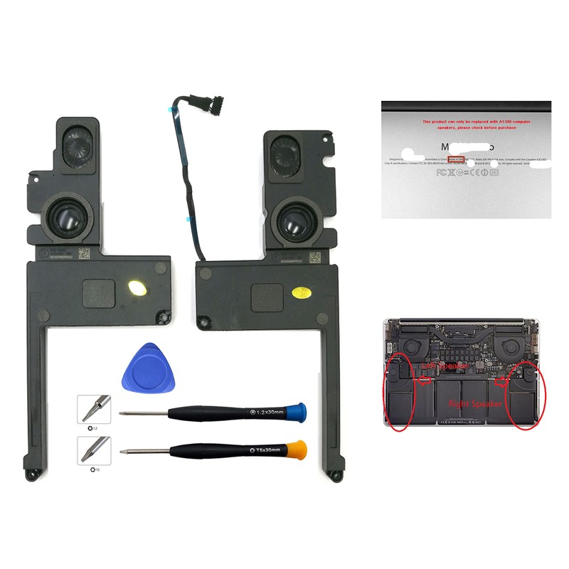 ITTECC Replacement Internal Speaker Left+Right Set Fit for MacBook Pro