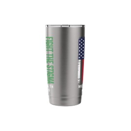 Fight The Stigma Mental Health Awareness American Flag Stainless Steel Insulated Tumbler