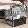 Cat Pattern Toaster Cover with Pockets, Polyester Fabric Quilted Two