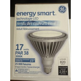 GE 17W PAR38 LED Narrow Flood 3000K 25000hr Light Bulb