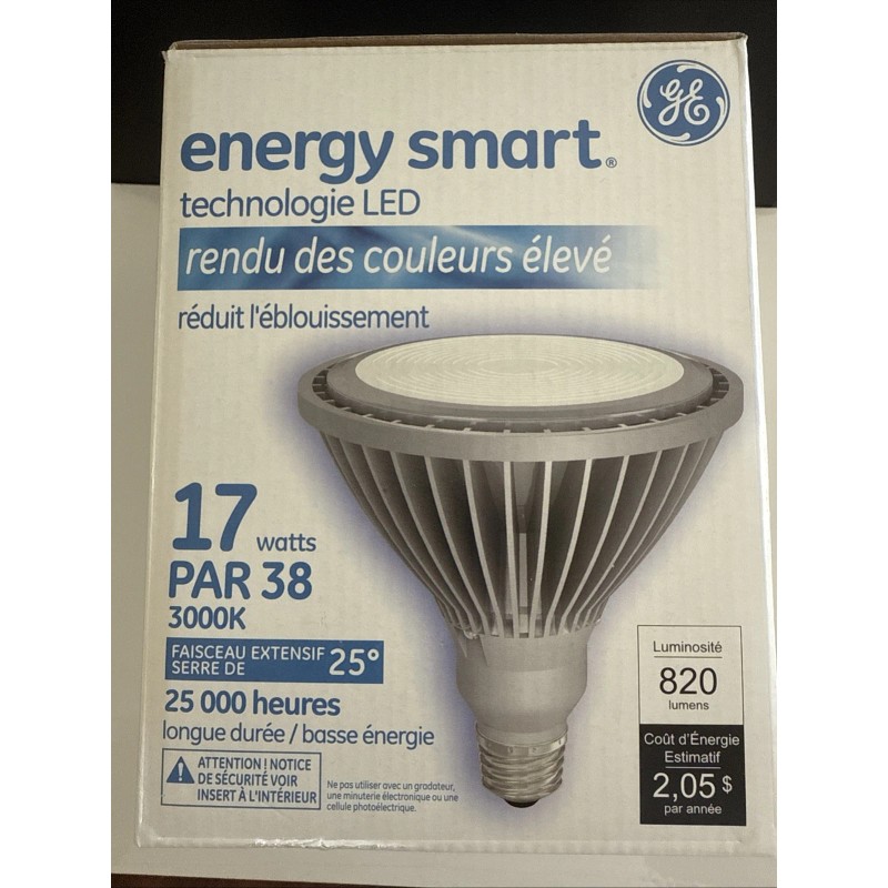 GE 17W PAR38 LED Narrow Flood 3000K 25000hr Light Bulb