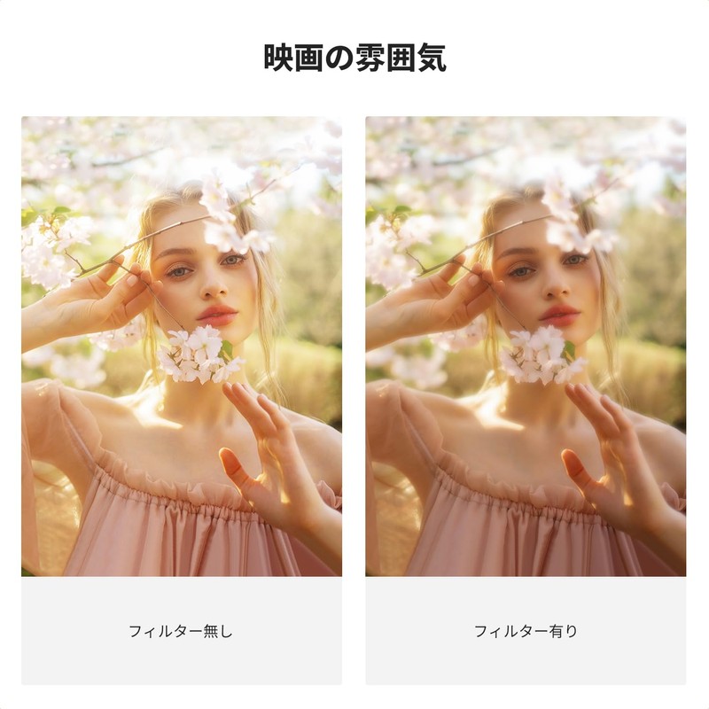 K&F Concept 49mm 1/4 Black Mist & ND2-32 Filter, Multi-Function