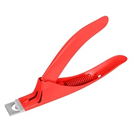 Nail Clippers Acrylic Professional Nail Clipper for Acrylic Nails, Gift for Women Fake Nail Clipper for Home Salon Nail Art Acrylic Nails Stainless Steel Adjustable (red)