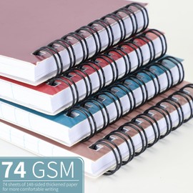 QiCheng Pocket Notebook Small Notepad Pocket Notepad Small Spiral Notebooks 3X5Inches (12-1)