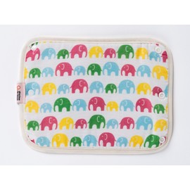 Driol Cover for Piggy Straps and Baby Carriers, Wide (Elephant), Antibacterial, Odor Resistant, Double Gauze Multi Cover