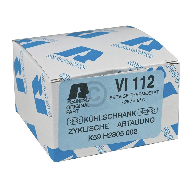 Ranco VI112 Refrigerator Thermostat