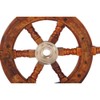 TUP The Urban Port 12" Teak Wood Ship Wheel with