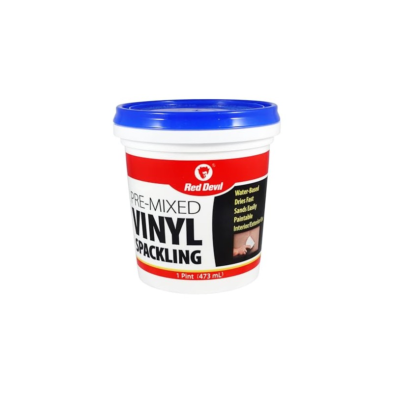 Red Devil 0538 Pre-Mixed Vinyl Spackling, 1 Pint