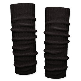 Soul-Cats Chunky Knit Leg Warmers Plain Leg Warmers Leg Warmers for Autumn Winter Sports, brown