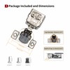 STIANC 50 Pack 1 1/4" Overlay 3D Soft Close Hinges