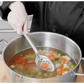 Soro Essentials- Set of 2- Stainless Steel 11” Perforated Basting Spoon- Basting Spoon for Cooking Baking Best Kitchen Flatware for Buffet and Banquet Service in Restaurant and Home