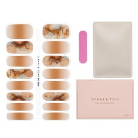 DANNI&TONI Gel Nail Seal, Gradient Nail Seal, Hardening Type, Thin Gel Nail Seal, Semi-Cured Type, Waterproof for Hands, Lasting for 2 Weeks of Pasting Gel Nails, Odorless, SGS Certified, Self Gel