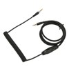 Coiled Headphone Cable Replacement Headset Sound Cord with Volume Key