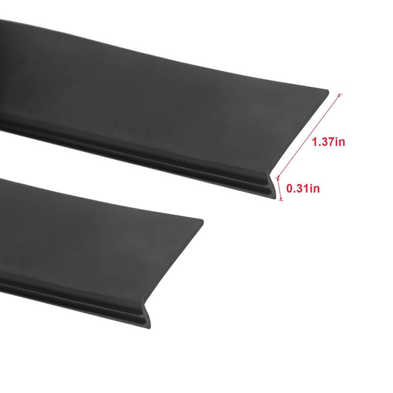 RV Slide Out Seal Black Rubber R854056 1-1/2" Clip in