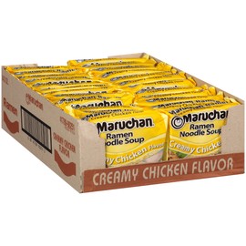 Maruchan Ramen Creamy Chicken, Instant Ramen Noodles, Ready to Eat Meals, 3 Oz, 24 Count