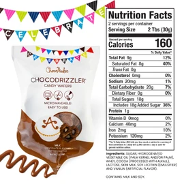 ChocoMaker ChocoDrizzler Candy Wafers, Vanilla-Flavored Milk Chocolate