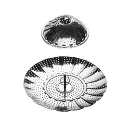 Premier Housewares Cuiseur À Vapeur En Acier Inoxydable - Ø14-24cm,Silver