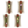 zYoung 4 Pcs Hair comb Double Sided Fine Tooth Dandruff