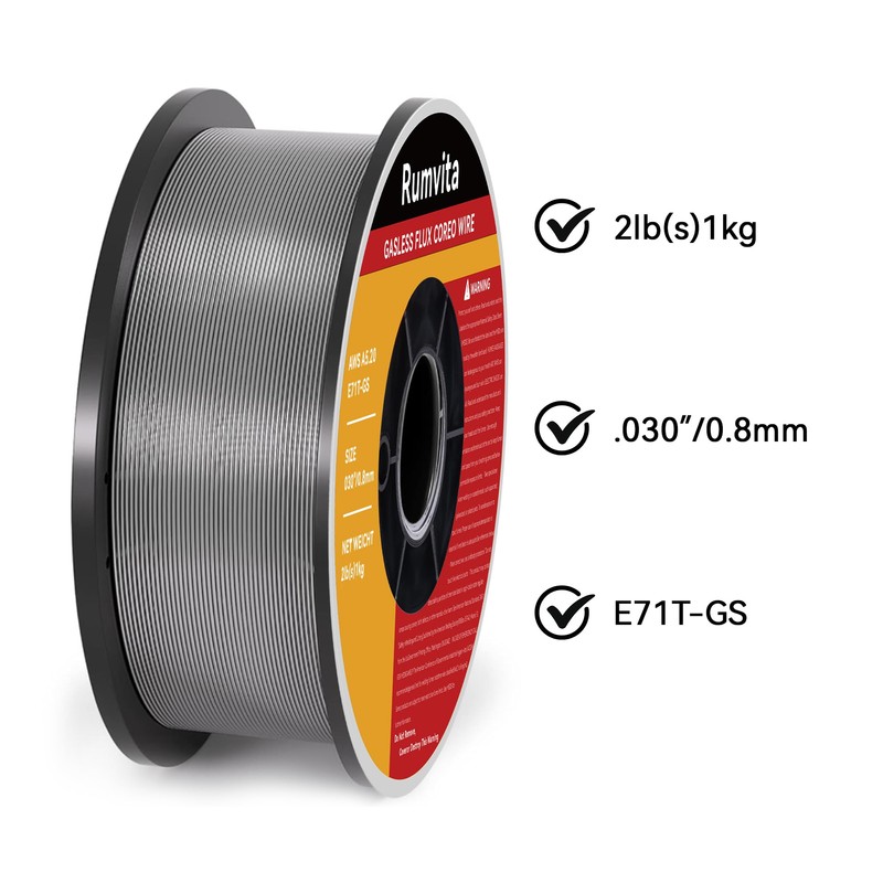 Flux Core Welding Wire .030, E71T-GS 030" -Diameter 2-Pound Flux